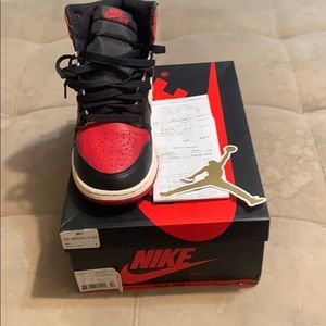 Jordan 1 bred size 7.